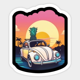 "Endless Sunset Roads: Where the Journey Becomes the Destination" Sticker